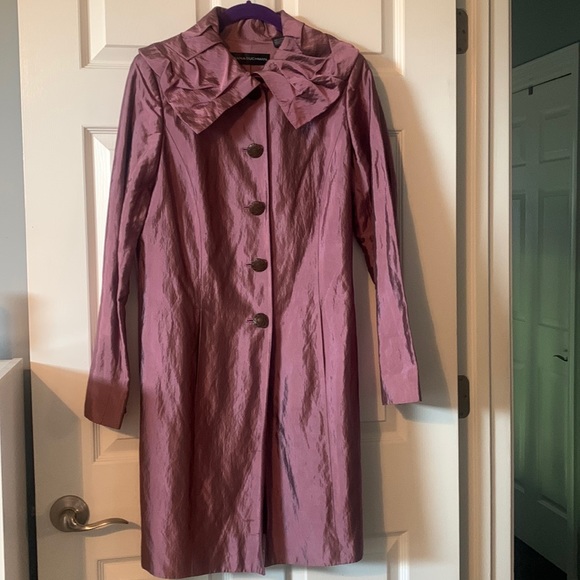 Dana Buchman Jackets & Coats Closeout Dana Buchman Womens Eggplant Dress Coat Size 8 Poshmark